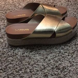 Gold sandals